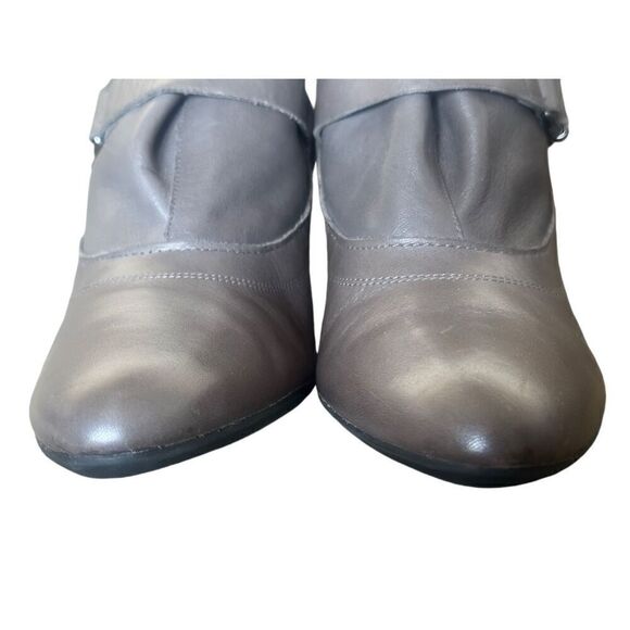 The Flexx Gray Leather Ankle Shoes Size 9 - Picture 7 of 9